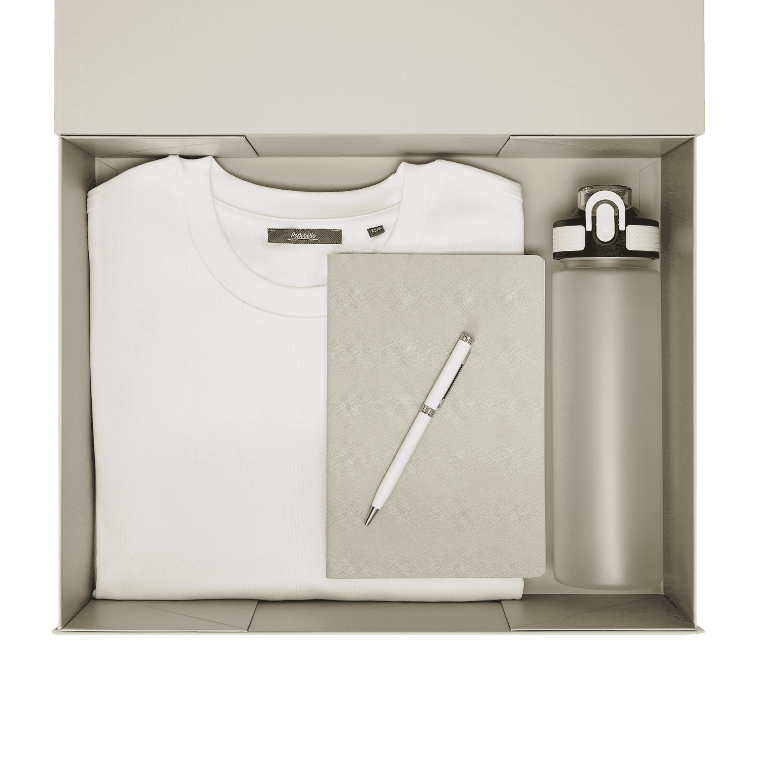 Набор с одеждой Раст Нео (Rust Neo) (футболка, бутылка, ежедневник, ручка), белый, XL/2XL