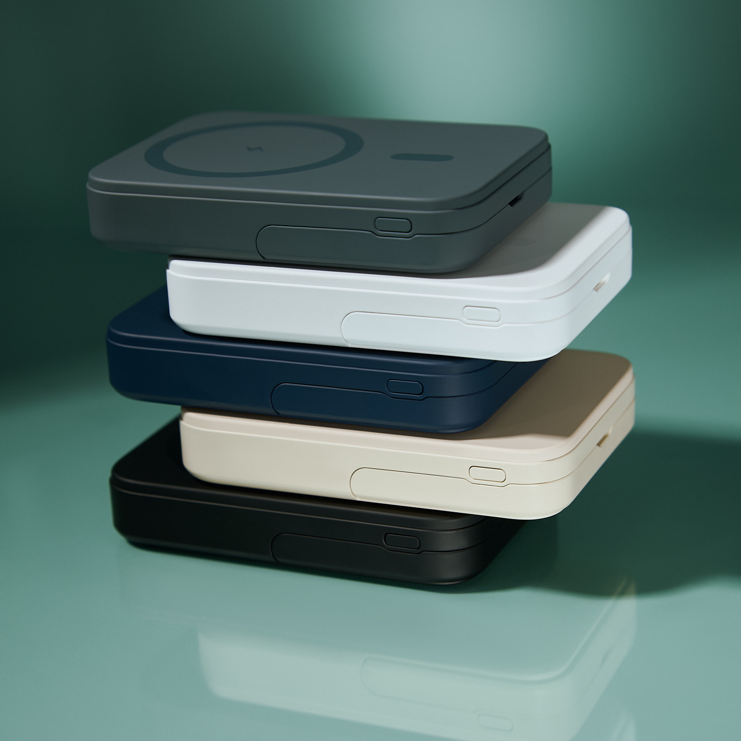 Внешний аккумулятор Юнион PD (Union PD) 10000mAh с функцией беспроводной зарядки 15W, синий