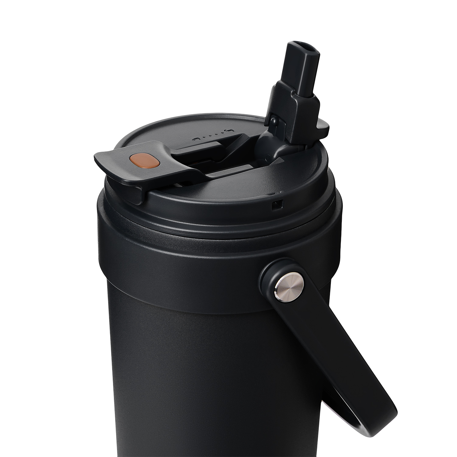 Термокружка вакуумная Соло (Solo), черная