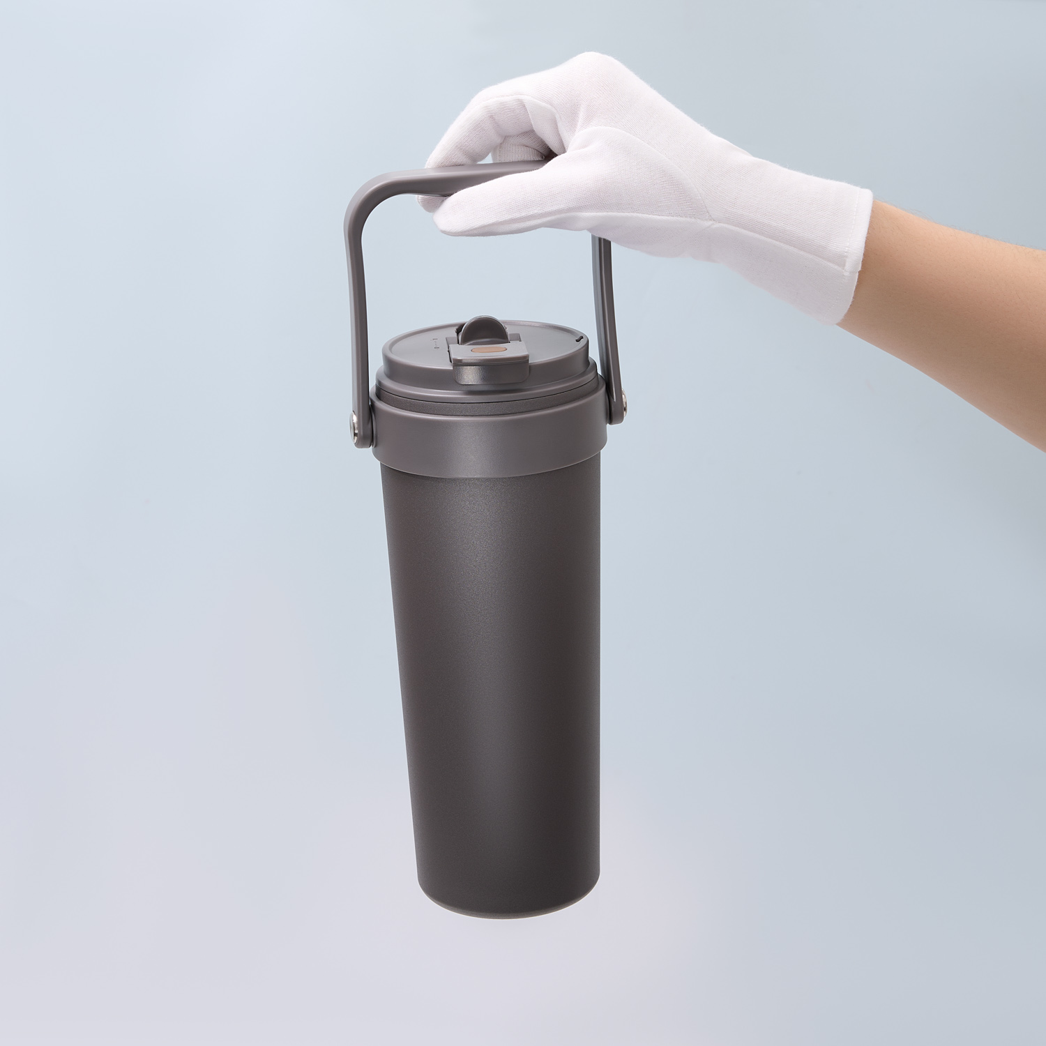 Термокружка вакуумная Соло (Solo), серая