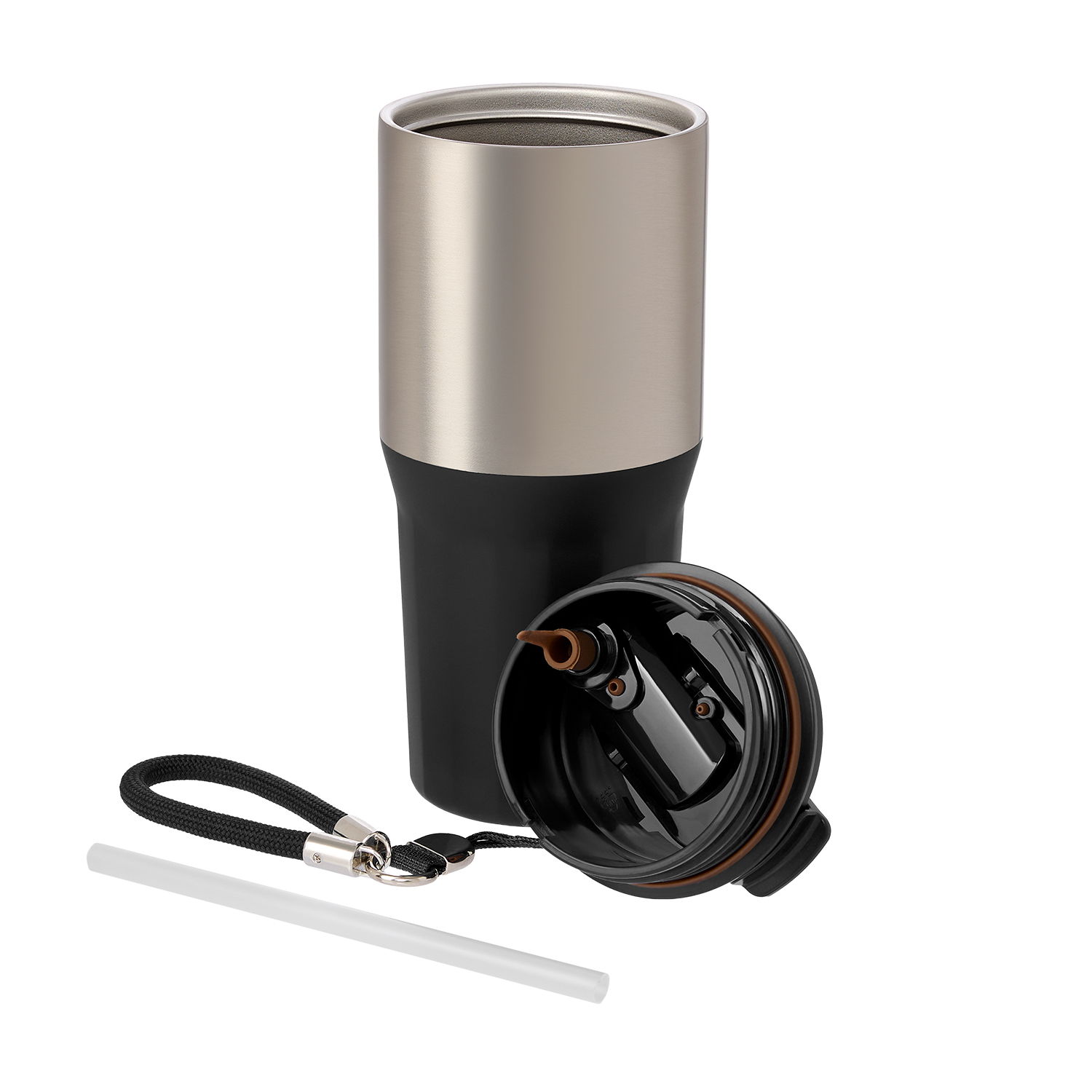 Термокружка вакуумная Авеню (Avenue), черная