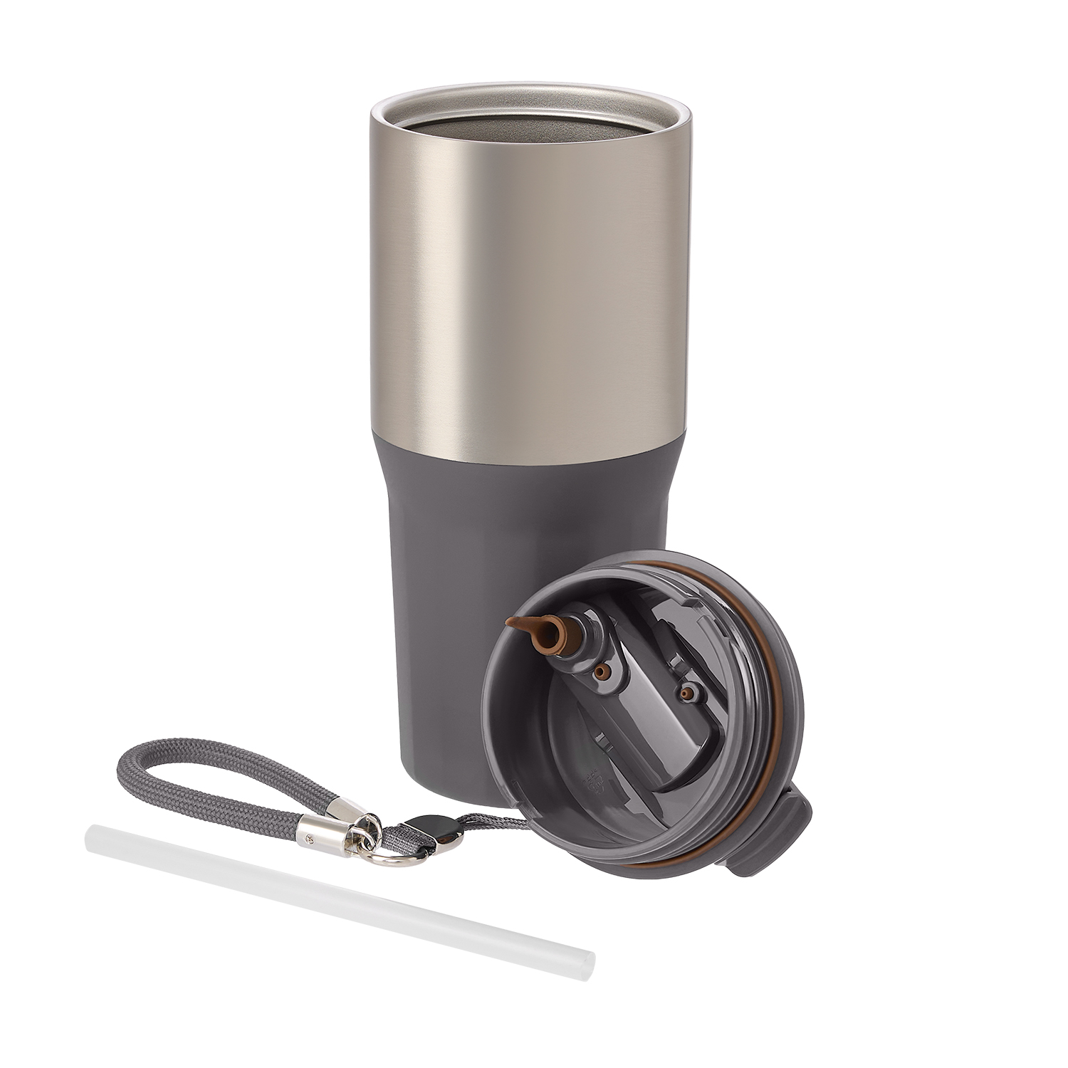 Термокружка вакуумная Авеню (Avenue), серая