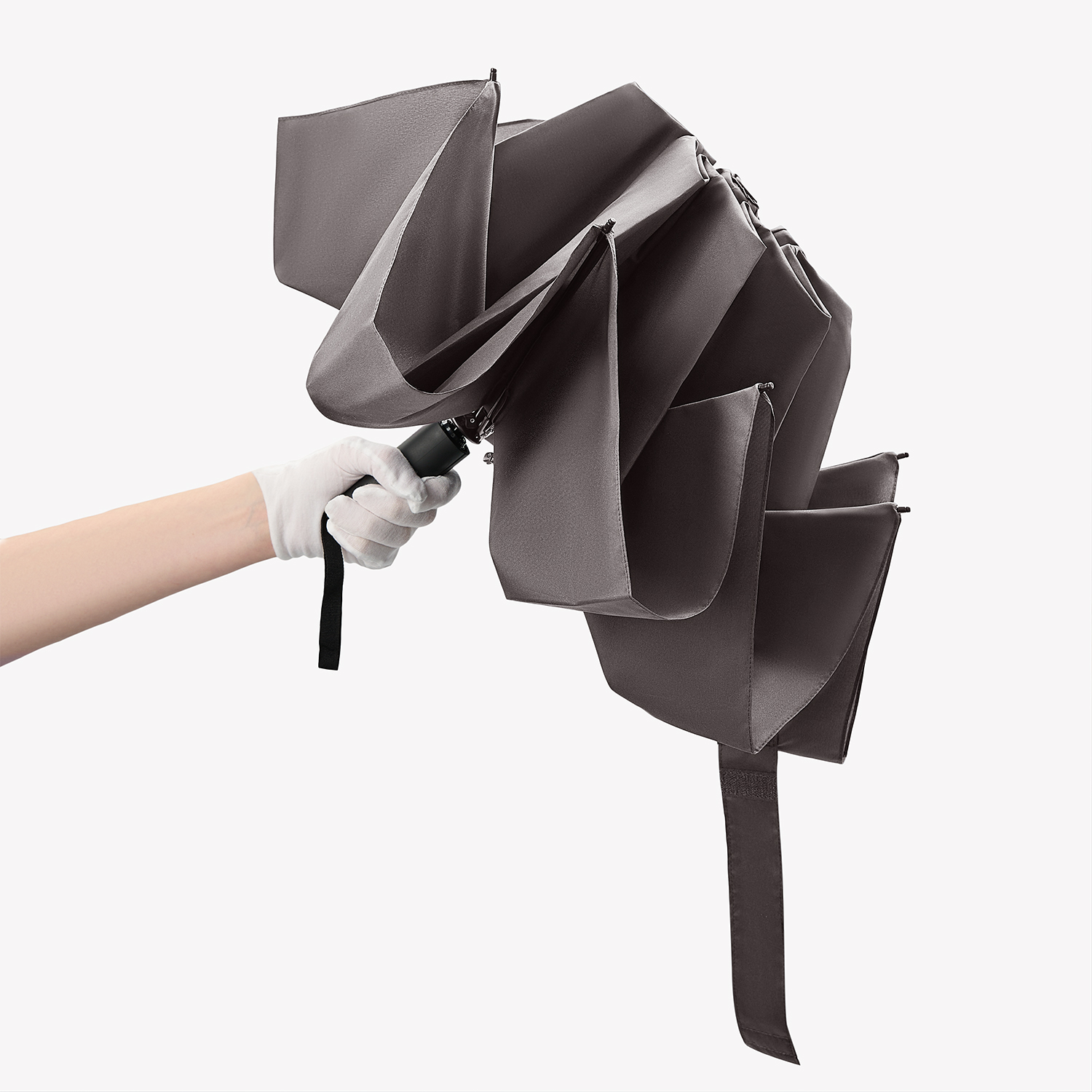 Зонт обратного сложения Олимп (Olymp), серый