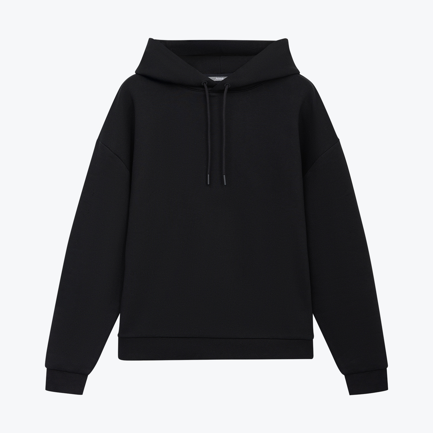 Худи релакс унисекс Баланс (Balance), с начесом, черный, размер XS/S