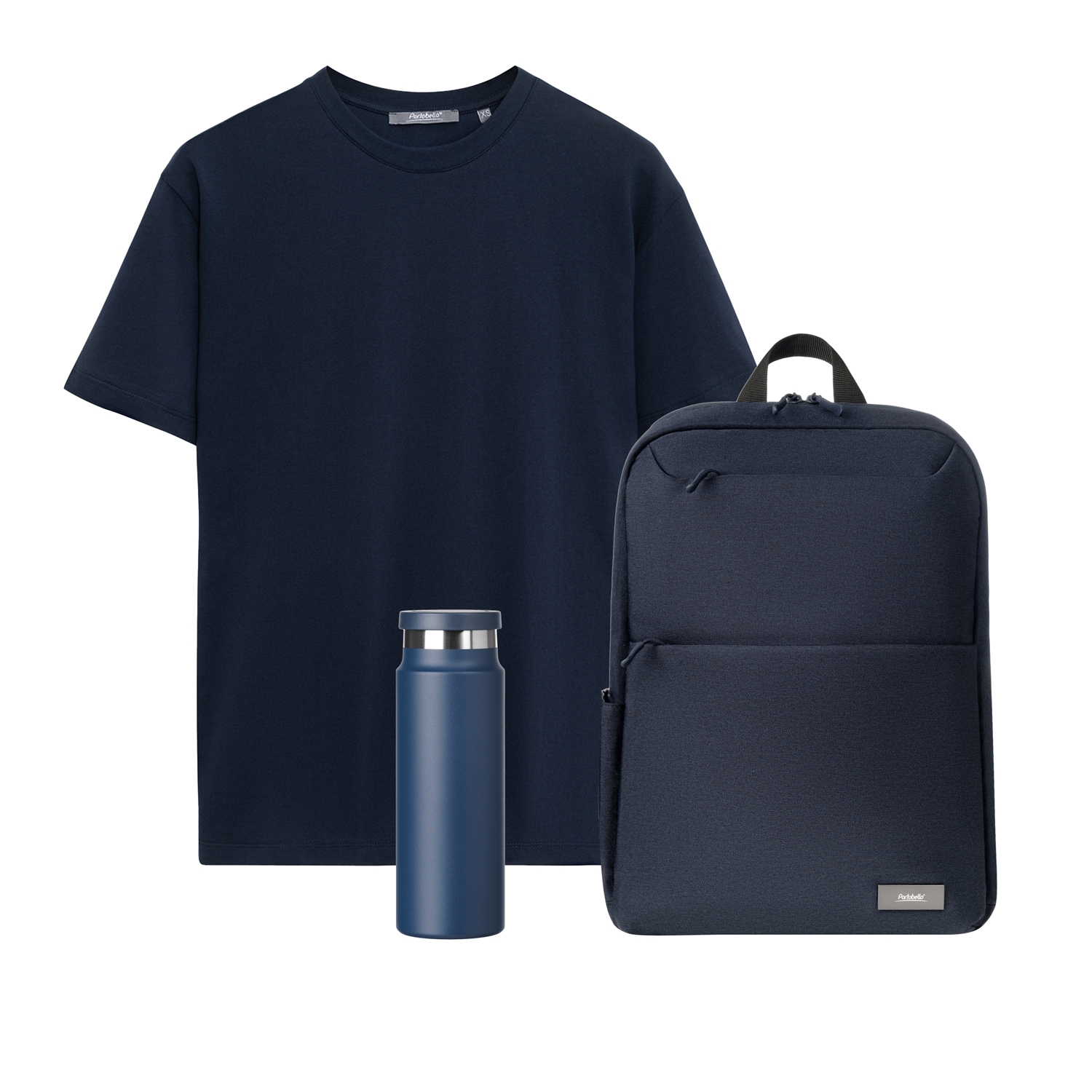 Набор с одеждой Крис (KRIS) (футболка, рюкзак, бутылка),синий, XL