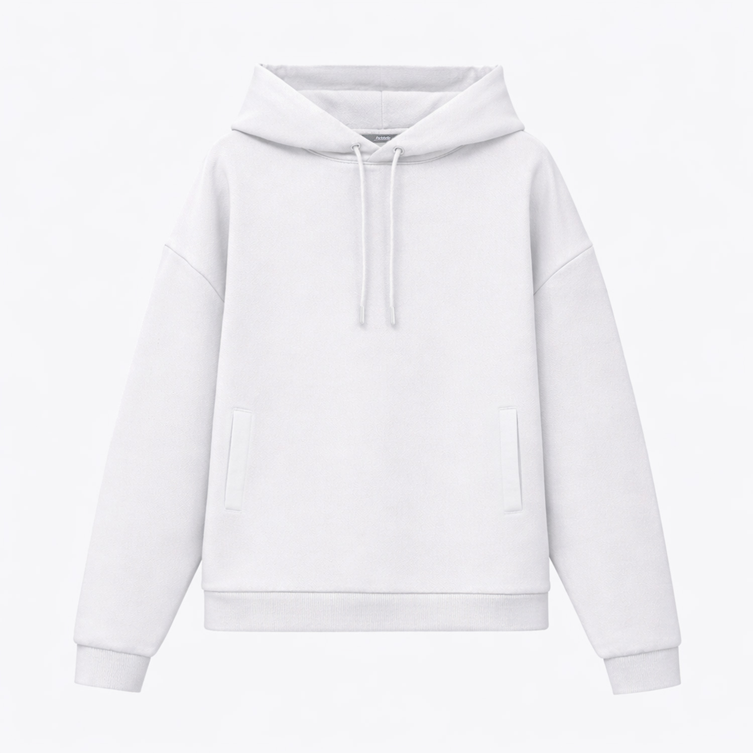 Худи релакс унисекс Баланс (Balance), с начесом, белый, размер XL/2XL