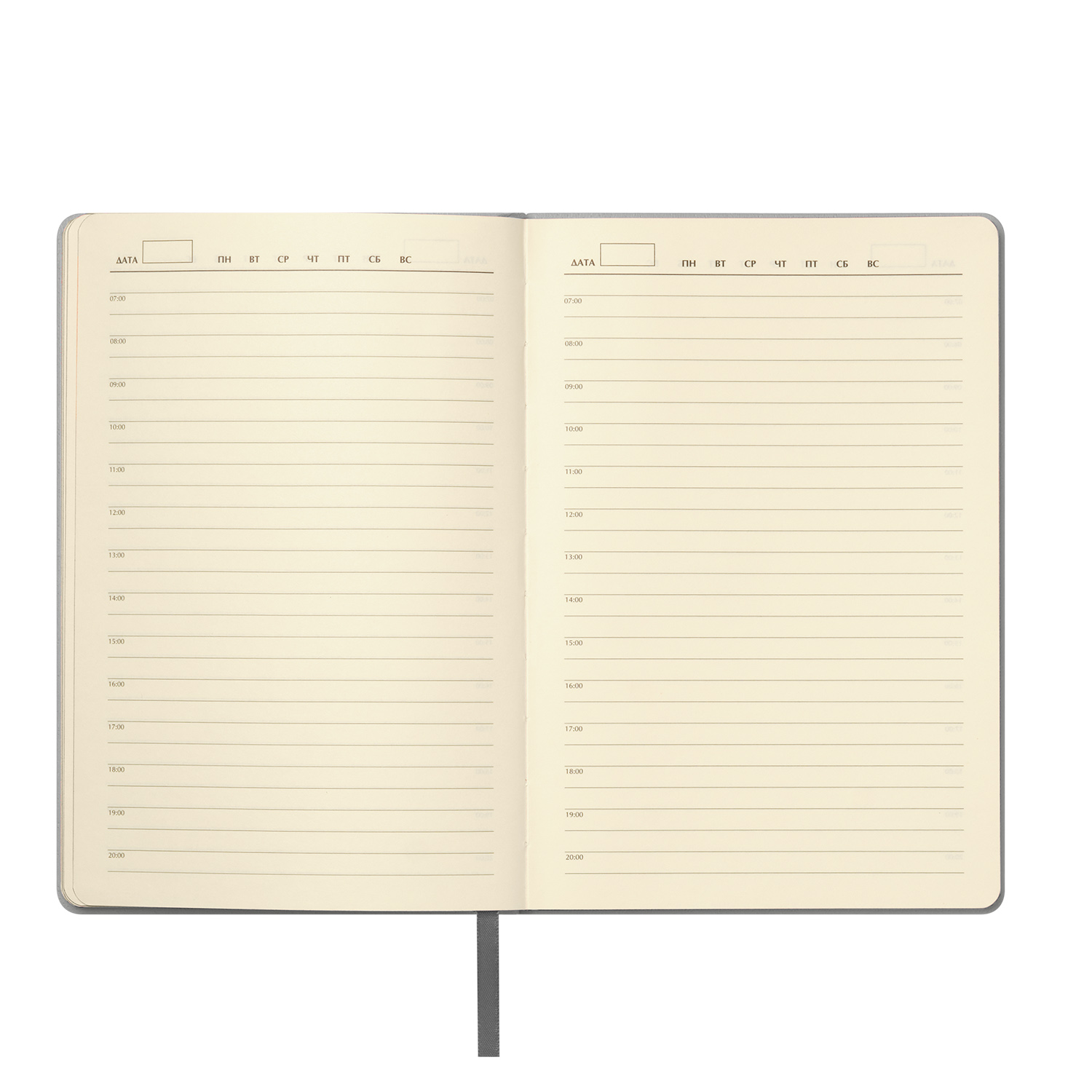 Ежедневник Молто (Molto) недатированный, серебряный (без упаковки, без стикера)