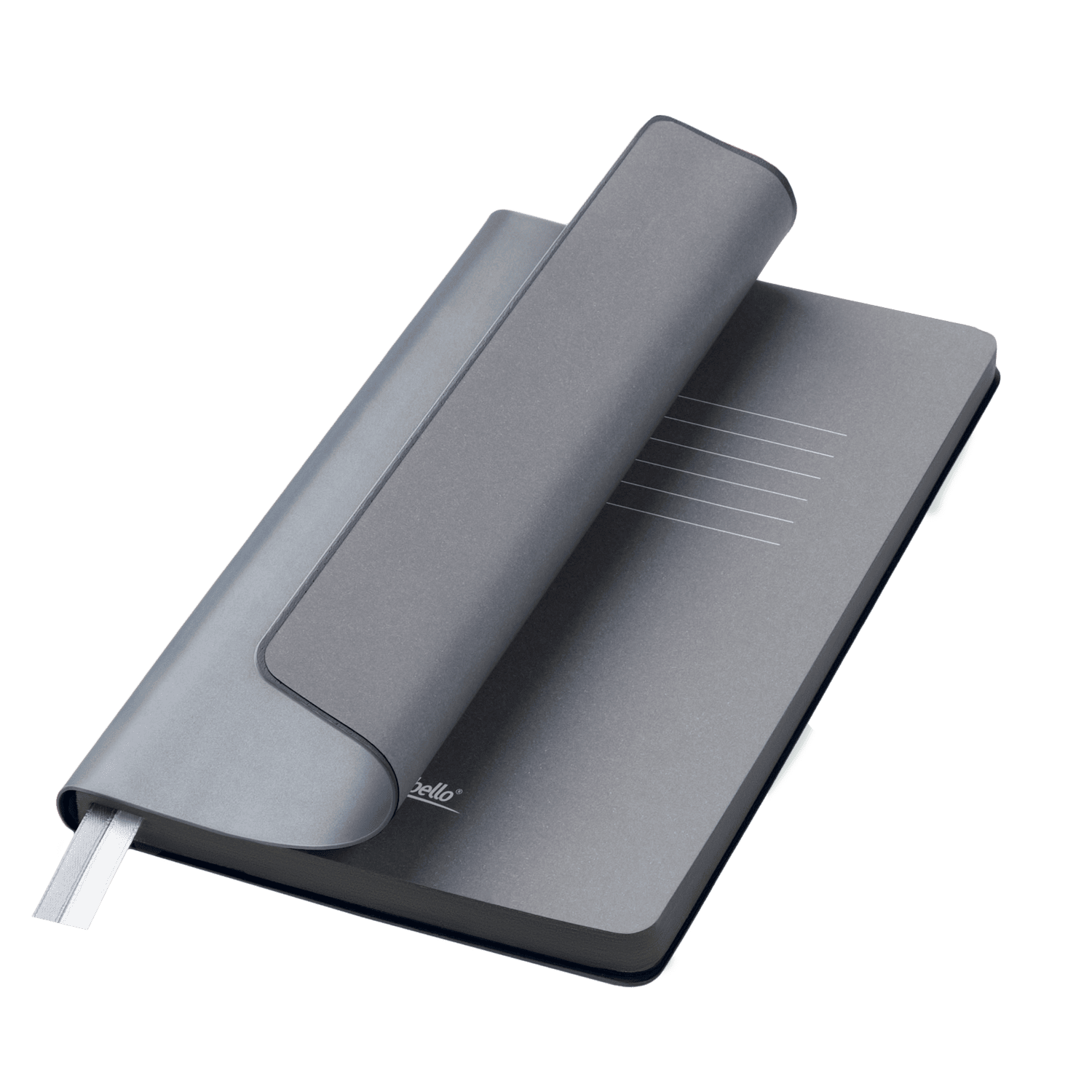 Ежедневник Мун Ривер (Moon River) недатированный, стальной (без упаковки, без стикера)