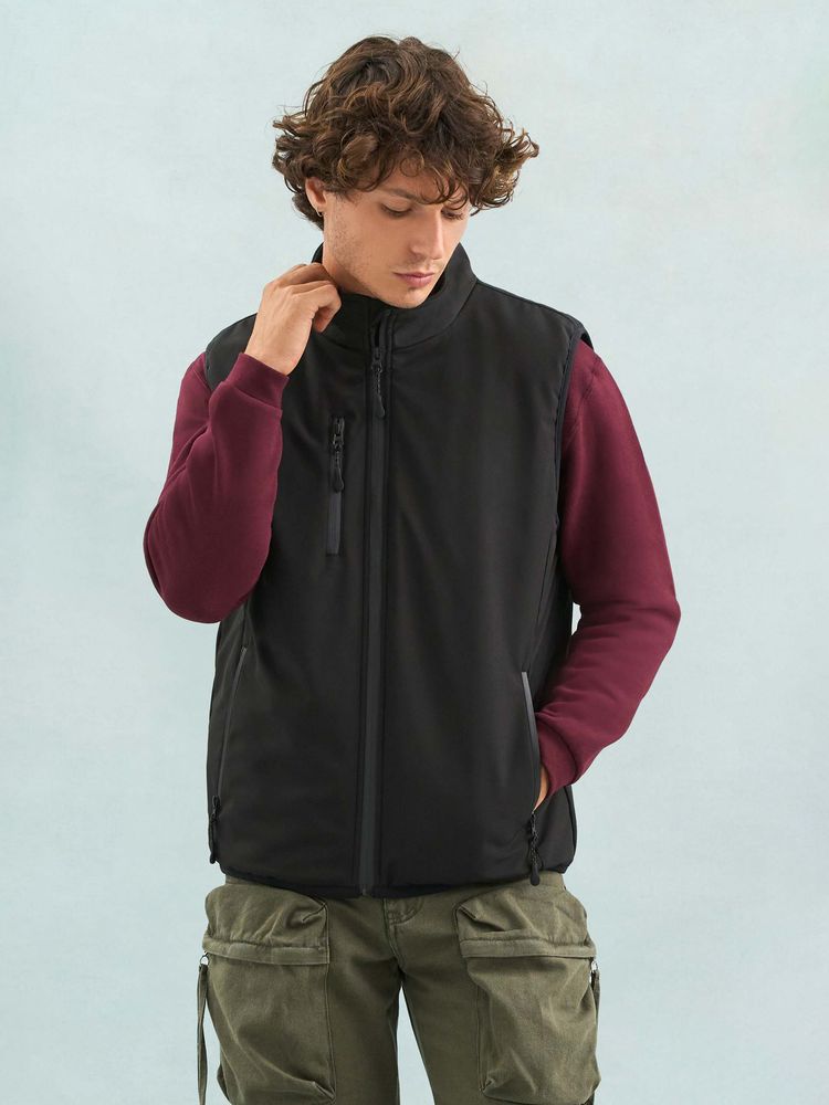 Жилет софтшелл унисекс Falcon BW, красный, размер M