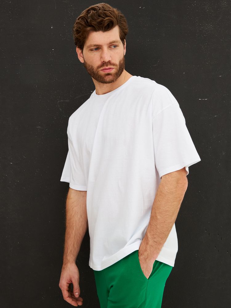 Футболка Oversize Premium, белая, размер XXL