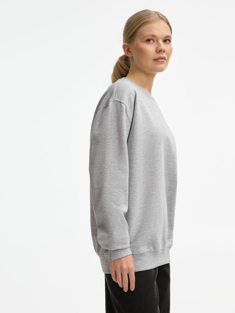 Свитшот унисекс Columbia, серый меланж, размер 3XL