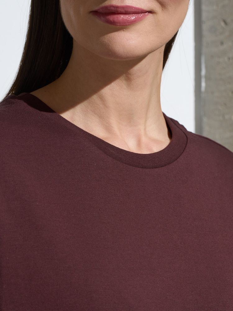 Футболка Oversize Premium, коричневая (шоколад), размер L