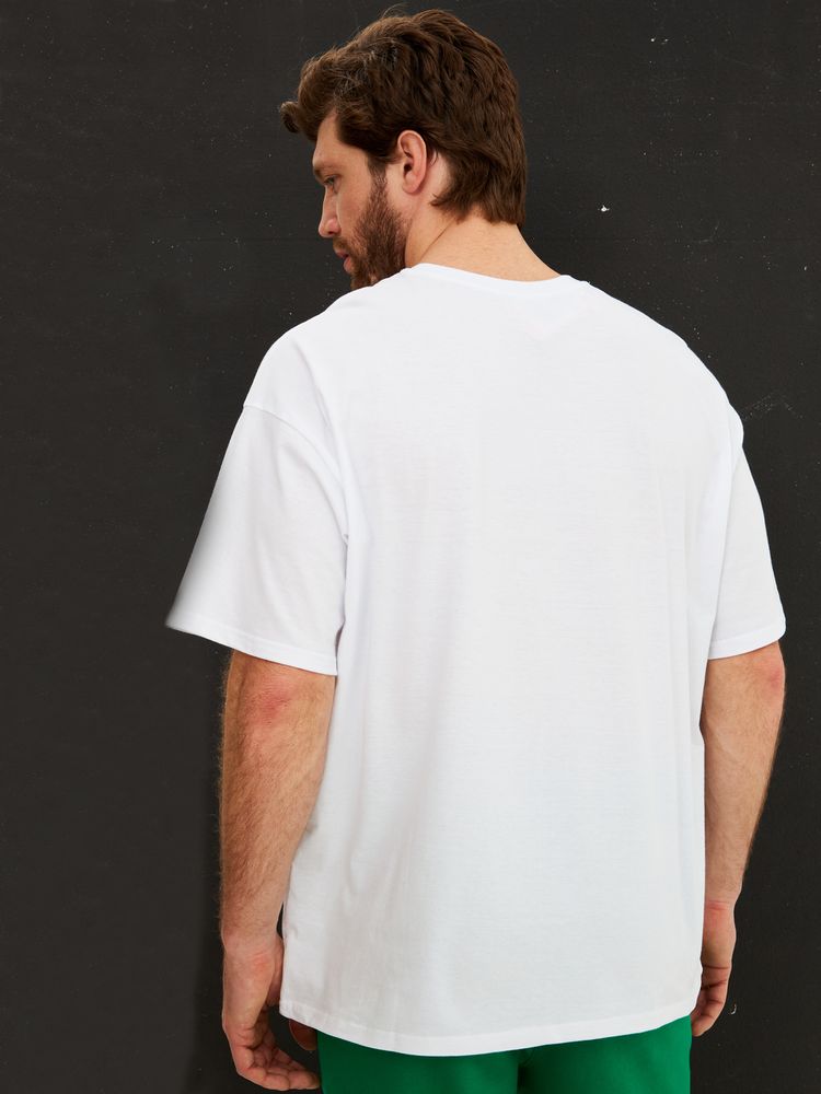Футболка Oversize Premium, белая, размер XXL