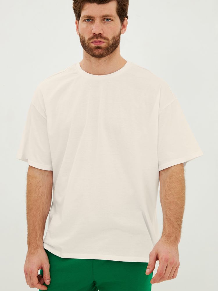 Футболка Oversize Premium, молочно-белая, размер XXL