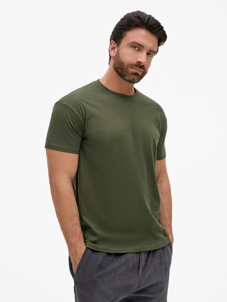 Футболка унисекс Regent 150, темный хаки, размер 5XL