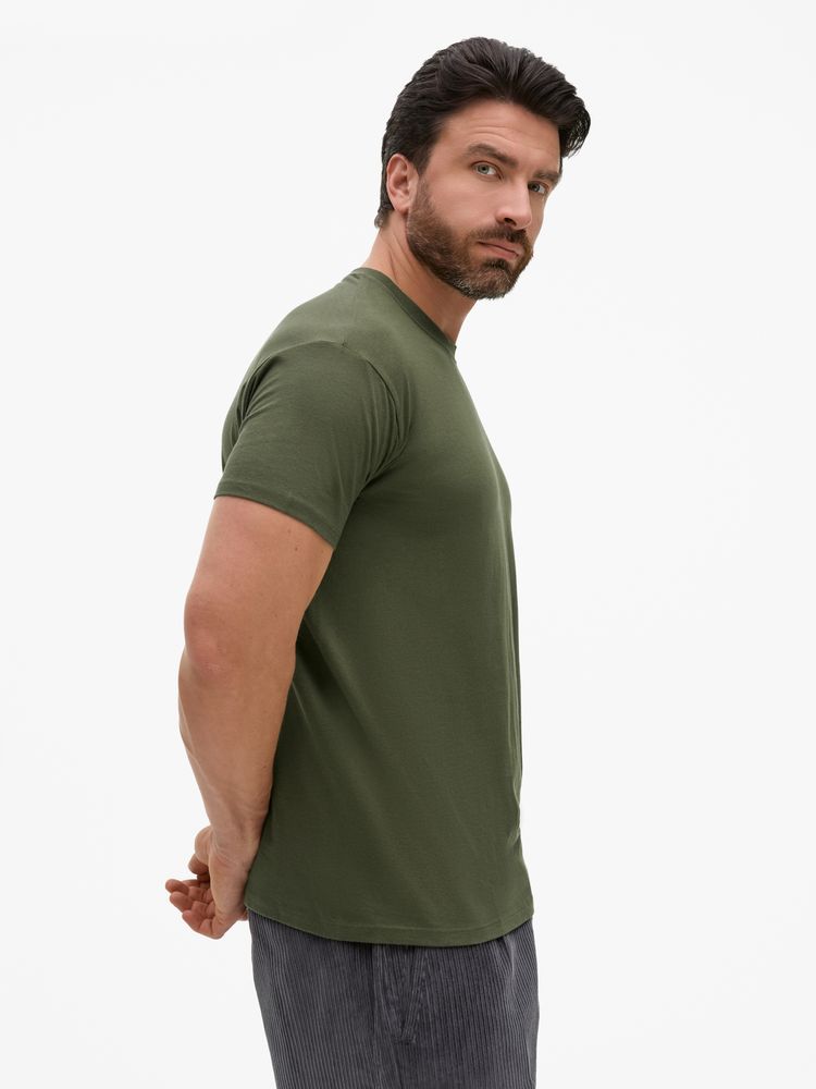 Футболка унисекс Regent 150, темный хаки, размер 5XL