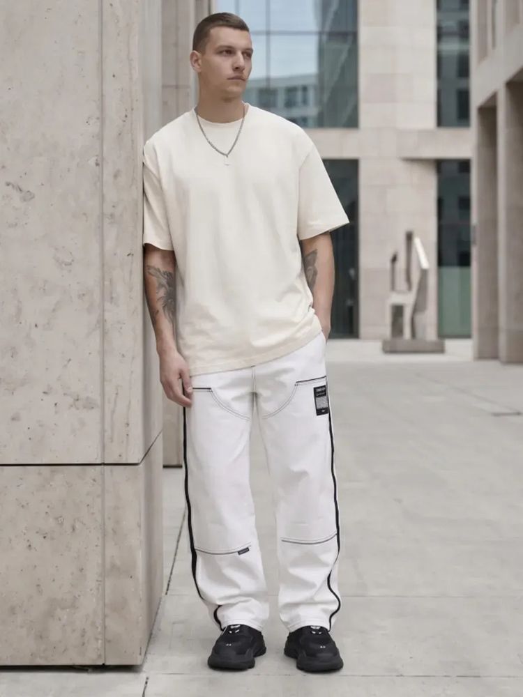 Футболка Oversize Premium 210, молочно-белая, размер L