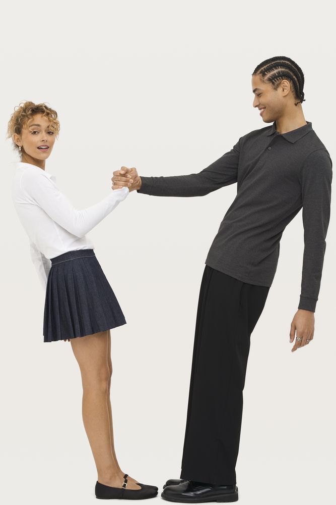 Рубашка поло мужская с длинным рукавом Perfect LSL Men оранжевая, размер S