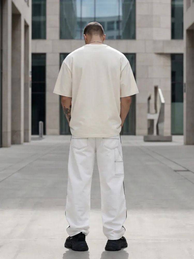 Футболка Oversize Premium 210, молочно-белая, размер L