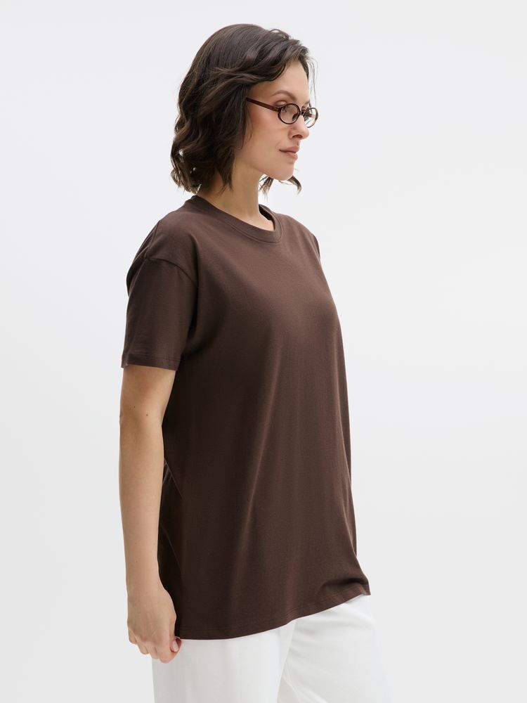 Футболка Regent 150 темно-коричневая (шоколад), размер S