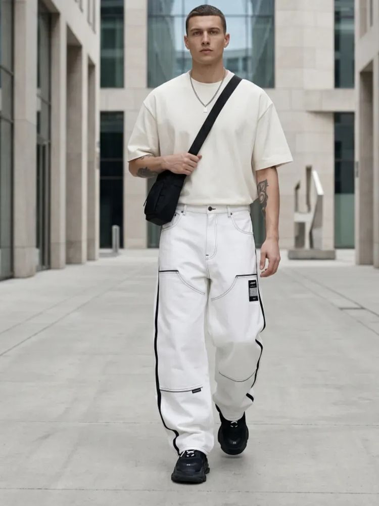 Футболка Oversize Premium 210, молочно-белая, размер L