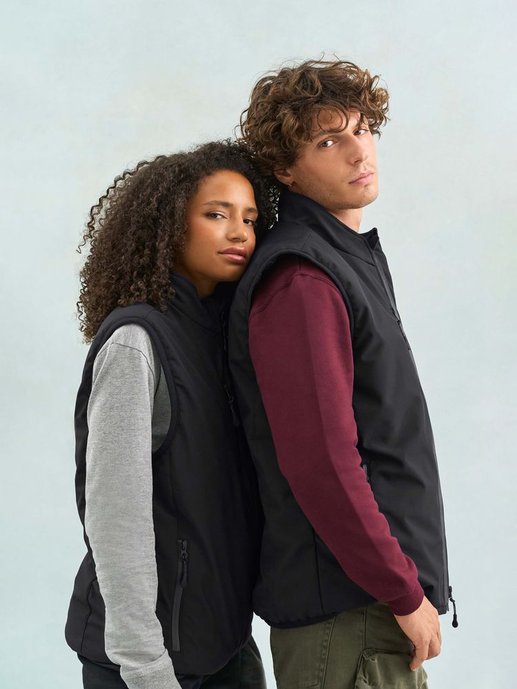 Жилет софтшелл унисекс Falcon BW, красный, размер M