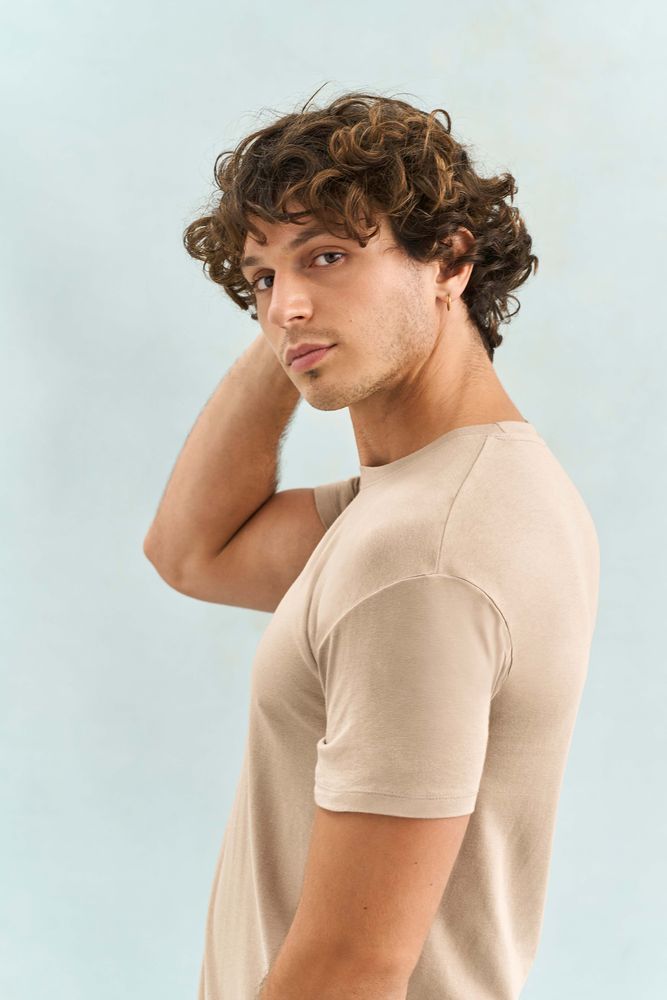 Футболка унисекс Regent 150, серо-бежевая, размер M