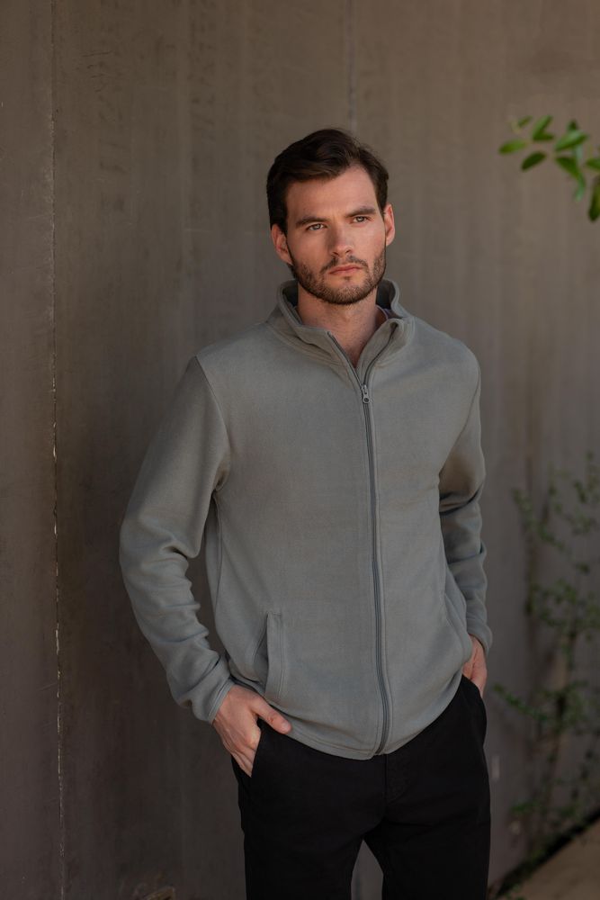 Куртка флисовая мужская Helsinki, темно-синяя, размер S