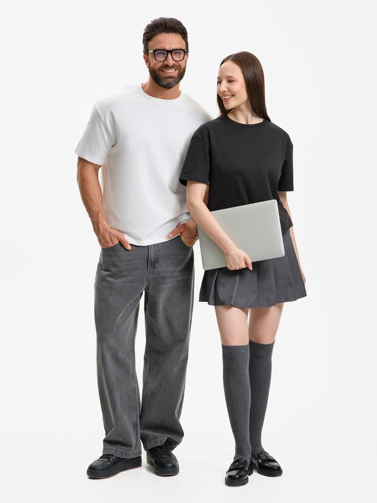 Футболка унисекс Durington, белая, размер XL/XXL