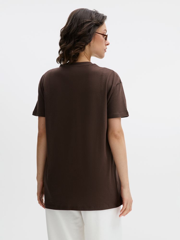 Футболка Regent 150 темно-коричневая (шоколад), размер S