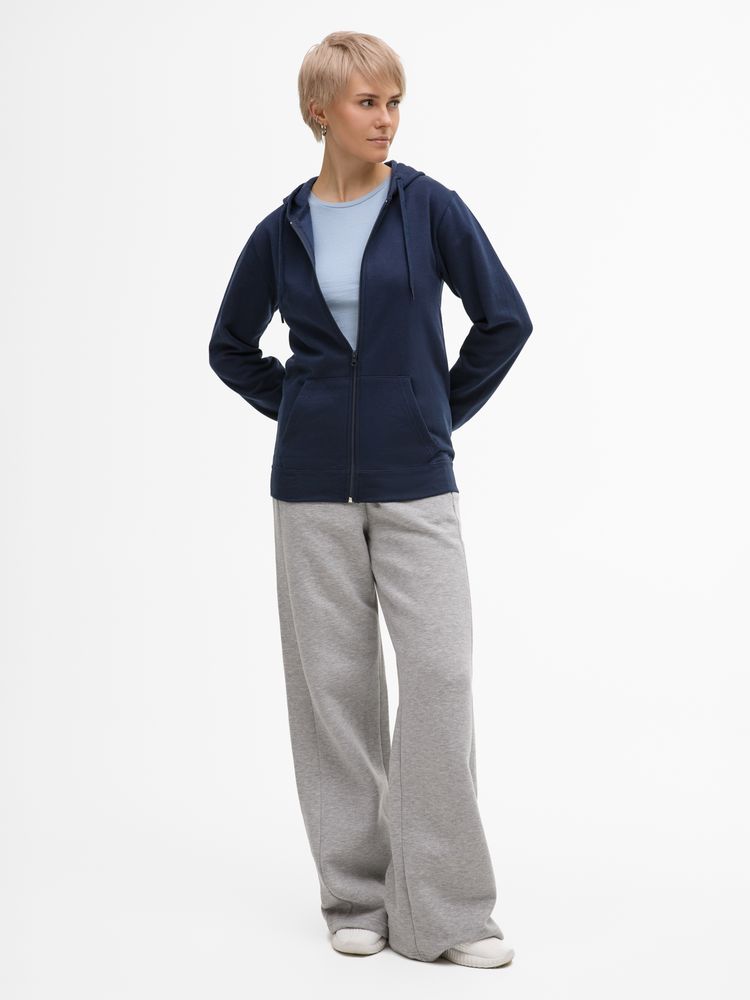 Толстовка унисекс Stone темно-синяя, размер M