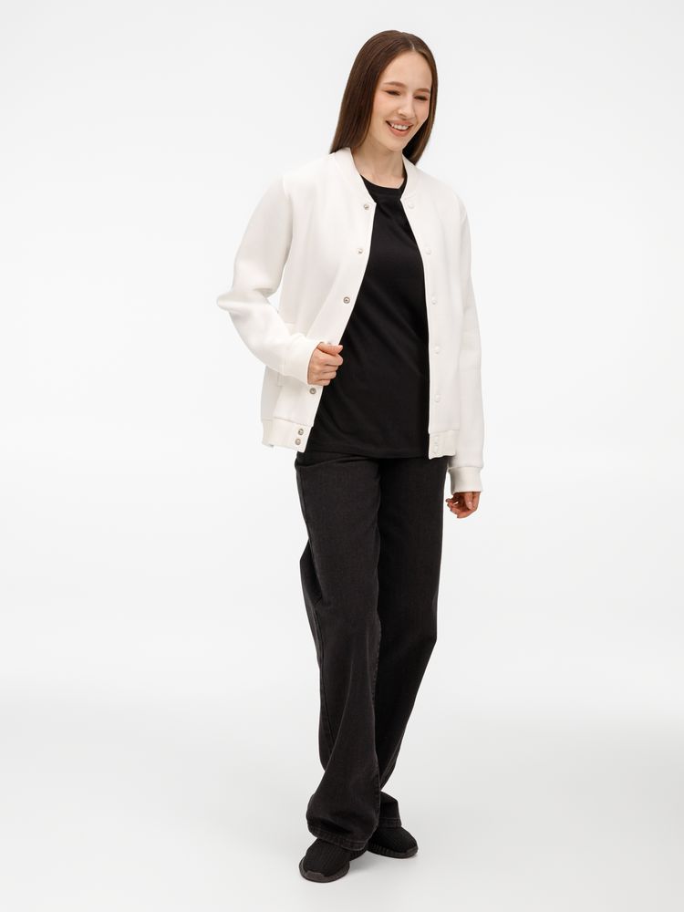 Бомбер унисекс AtmosWear, молочно-белый, размер S