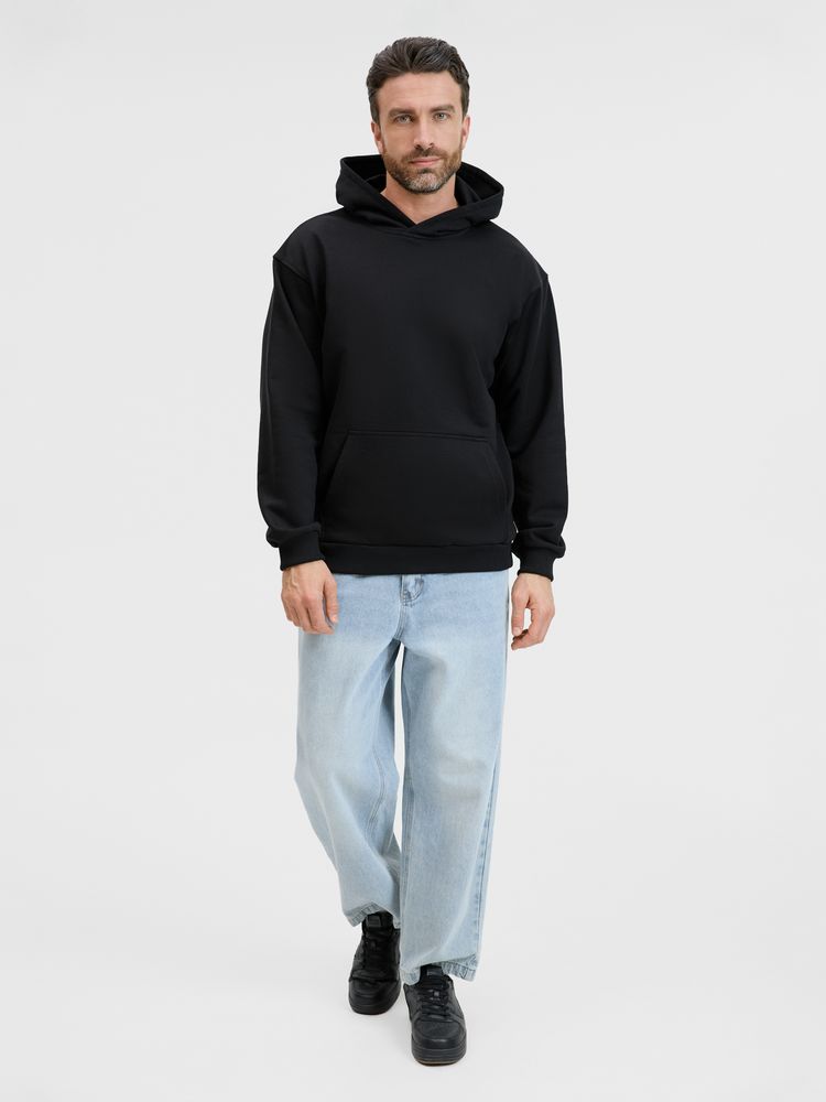 Худи унисекс оверсайз Songo, черное, размер XS/S