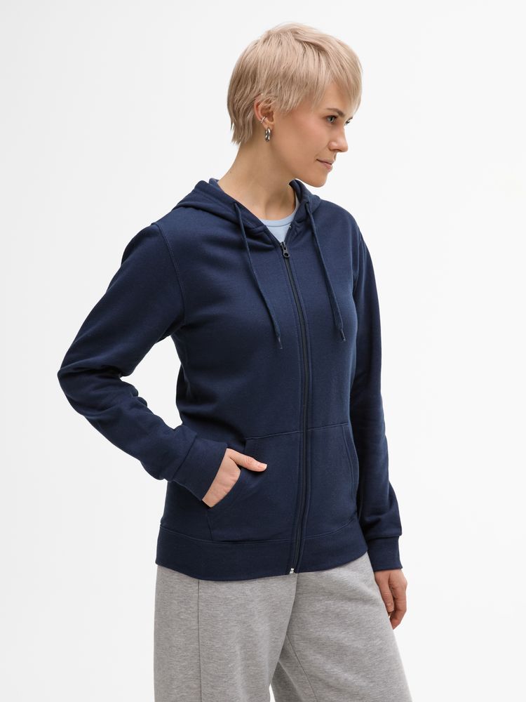 Толстовка унисекс Stone темно-синяя, размер M