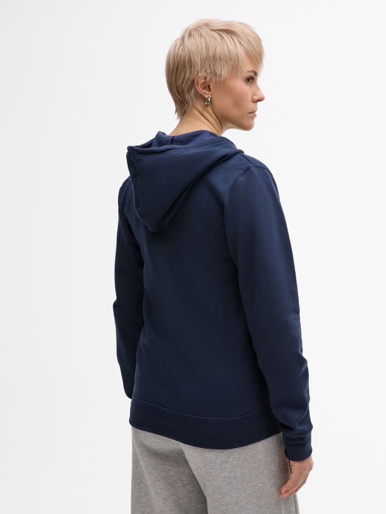 Толстовка унисекс Stone темно-синяя, размер M