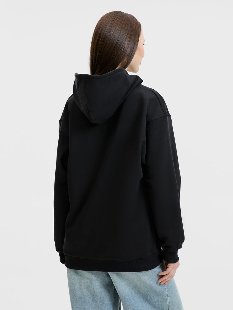 Худи унисекс оверсайз Songo, черное, размер XS/S