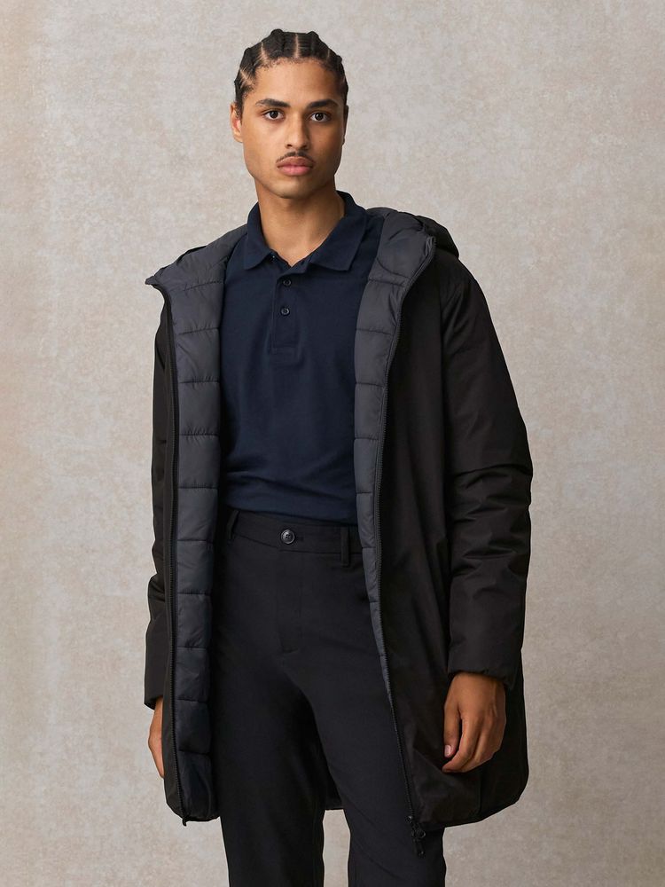 Куртка-парка унисекс Reverse, черная, размер L