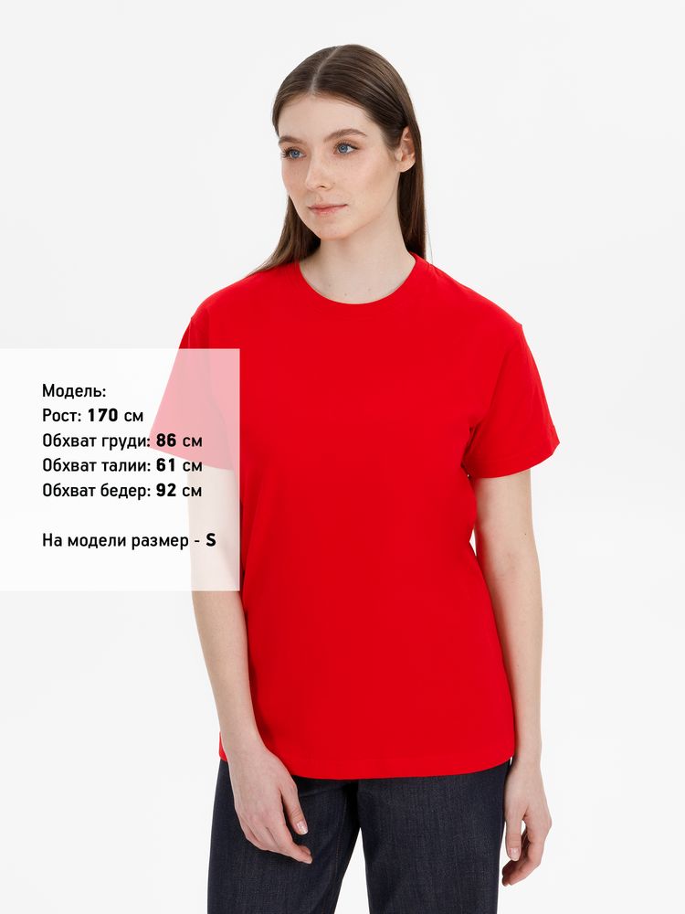 Футболка T-Bolka 180 красная, размер XS