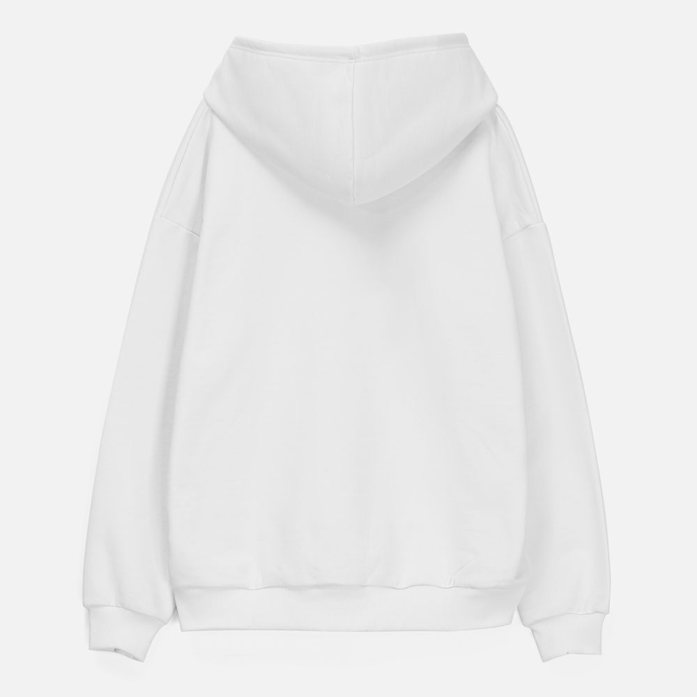 Толстовка унисекс оверсайз Sartoro, белая, размер XS/S