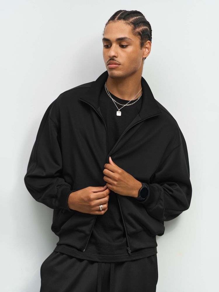 Куртка спортивная Junior, черная, размер XL