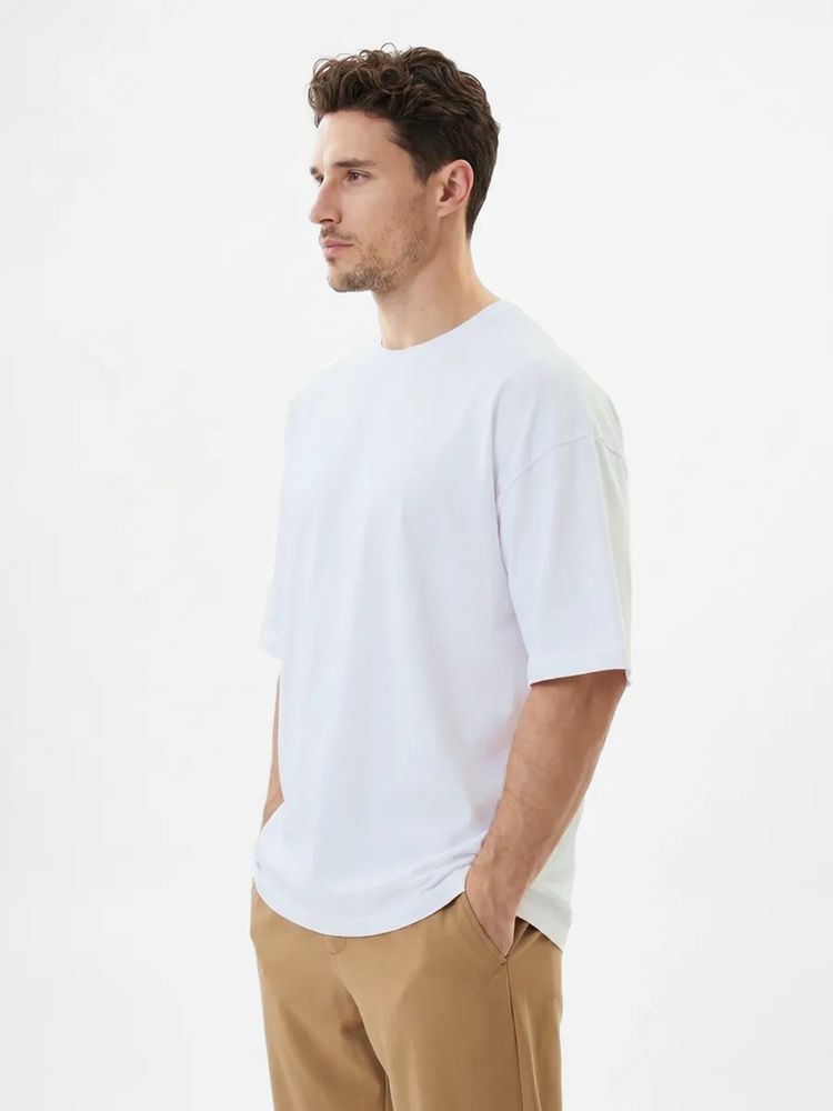 Футболка Oversize Premium 210, белая, размер XXL