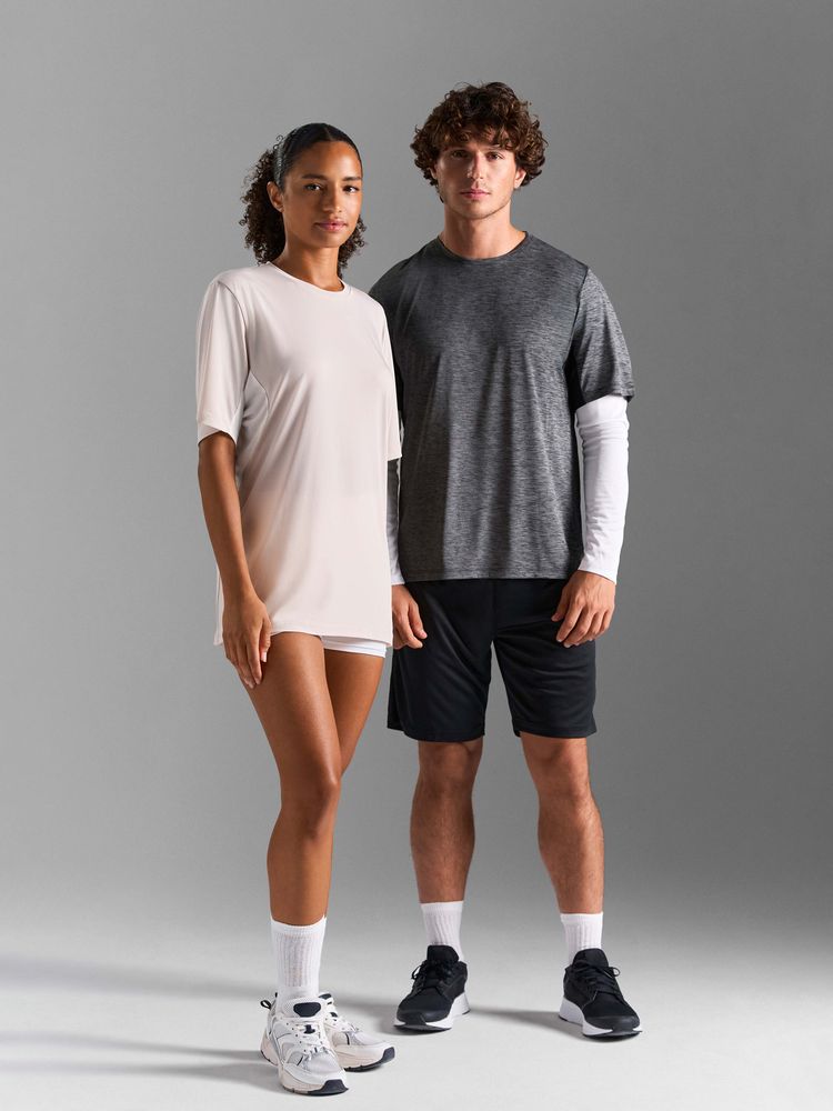 Футболка спортивная унисекс Storm, серая, размер M