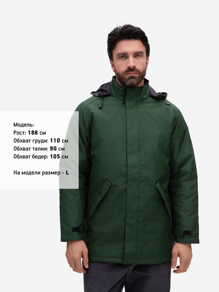 Куртка на стеганой подкладке Robyn, темно-зеленая, размер XL