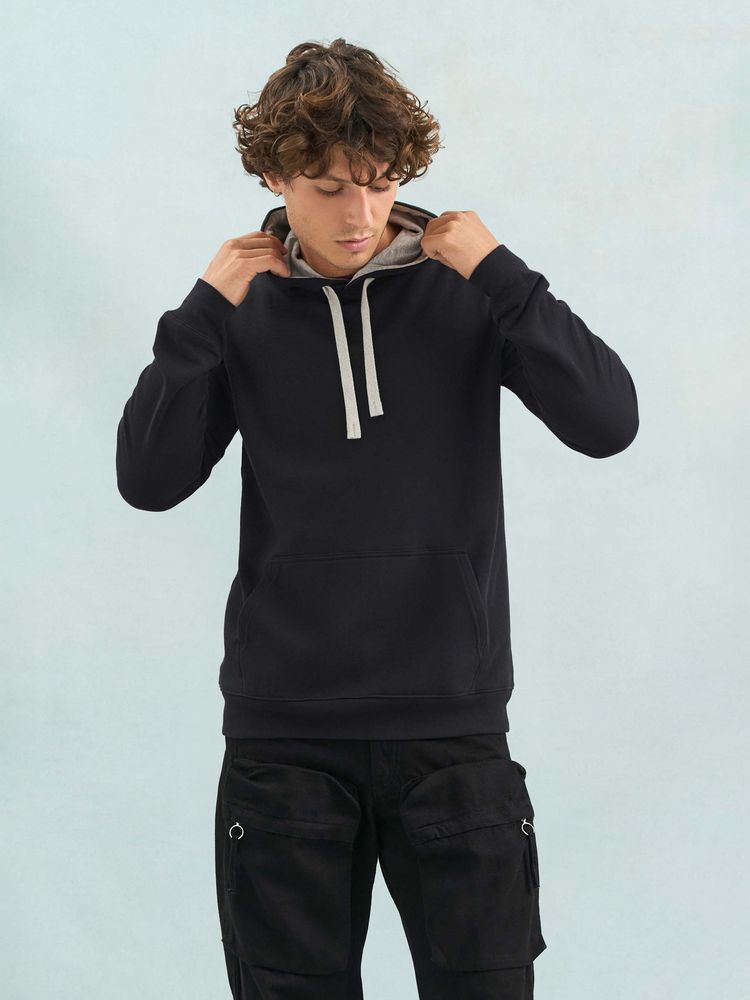 Худи унисекс Cameron, темно-синее с красным, размер XS