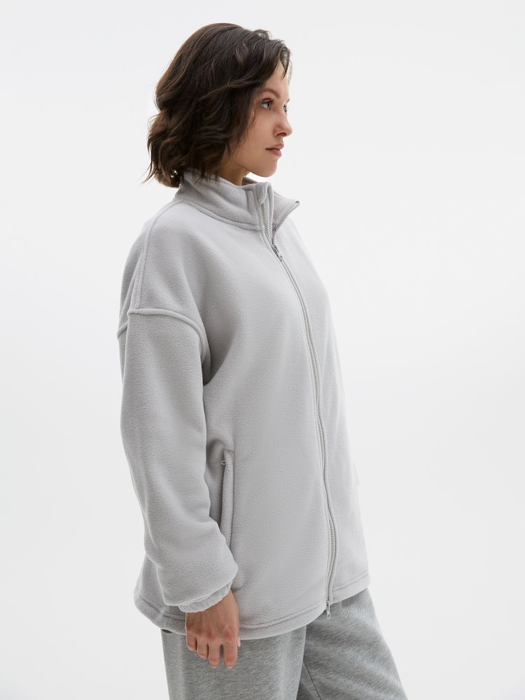 Куртка флисовая унисекс Nebo, светло-серая, размер S