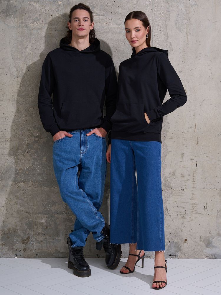 Худи Basic, черное, размер XXL