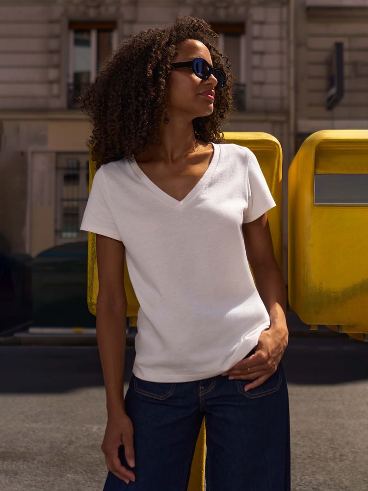 Футболка женская Regent Women с V-образным вырезом, ярко-синяя (royal), размер L