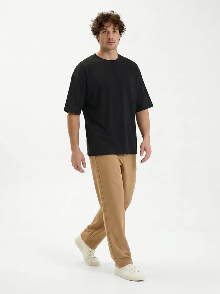 Футболка Oversize Premium 210, черная, размер XL