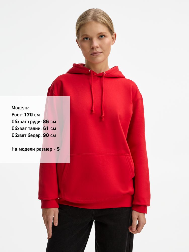 Худи унисекс Condor, красное, размер 3XL