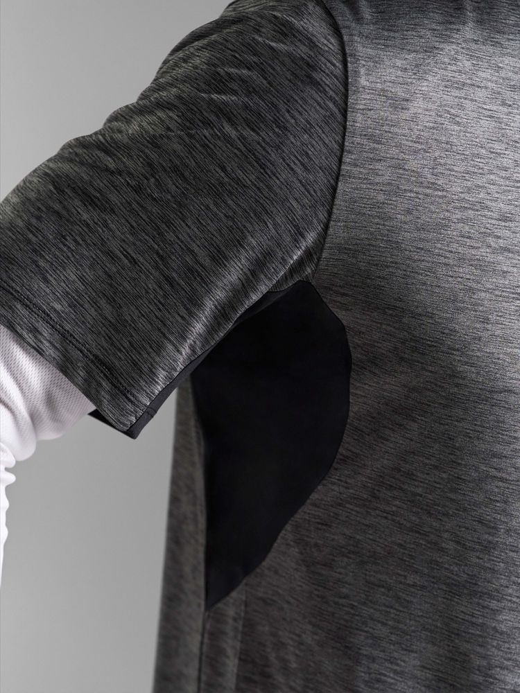 Футболка спортивная унисекс Storm, серая, размер M